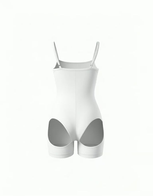 Charming Peach Bodysuit (with bicycle shorts)