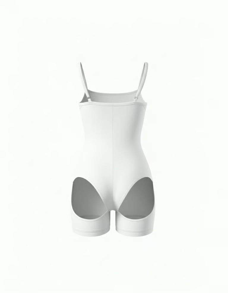 Charming Peach Bodysuit (with bicycle shorts)