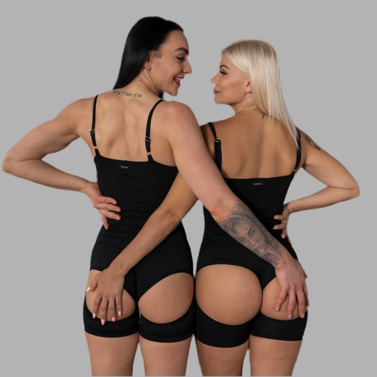 Charming Peach Bodysuit (with bicycle shorts)