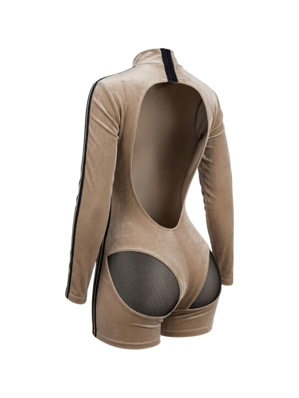 Black Eyed Peach Long Sleeve Playsuit