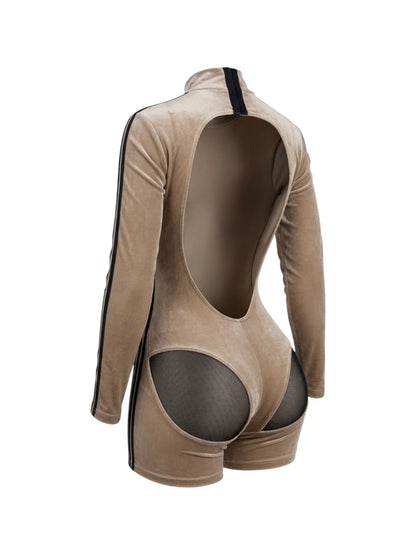 Black Eyed Peach Long Sleeve Playsuit
