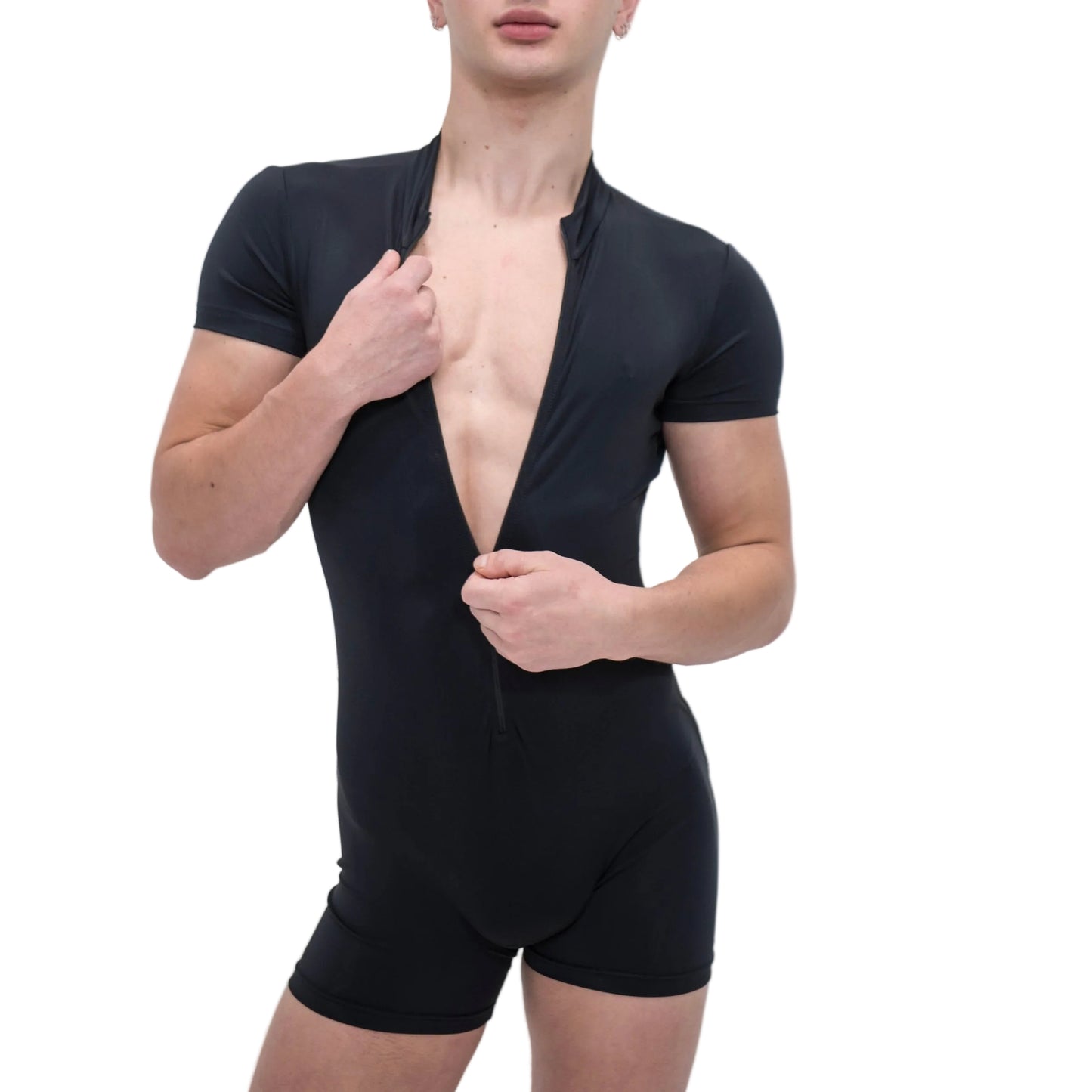 Zip-Up Modest Peach Playsuit