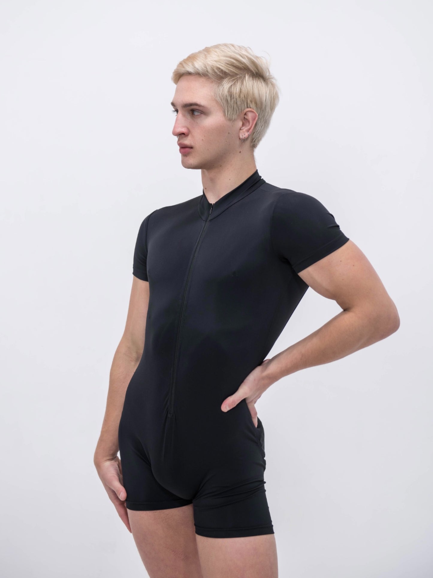 Zip-Up Modest Peach Playsuit