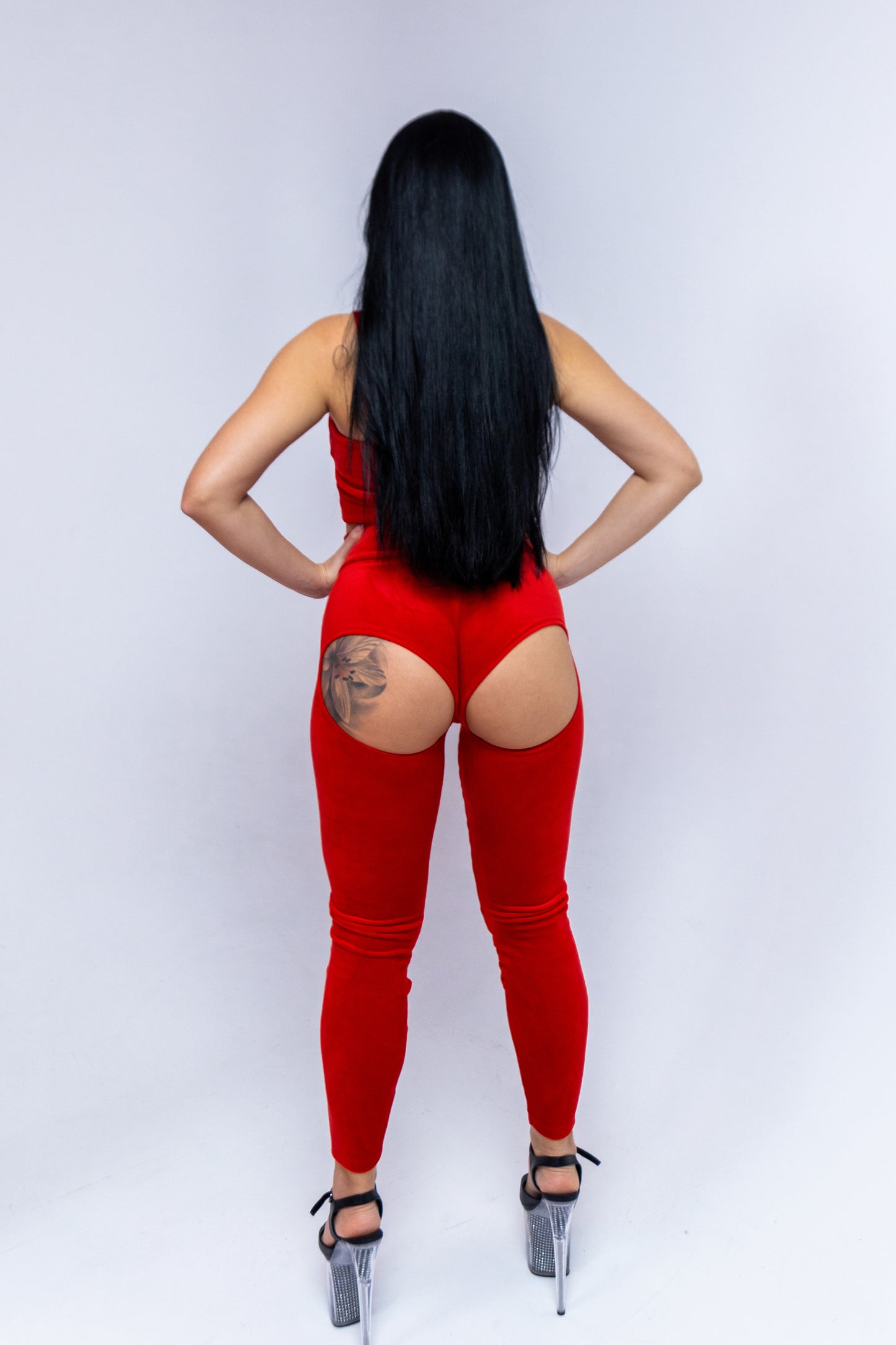 Charming Peach Leggings - Christmas