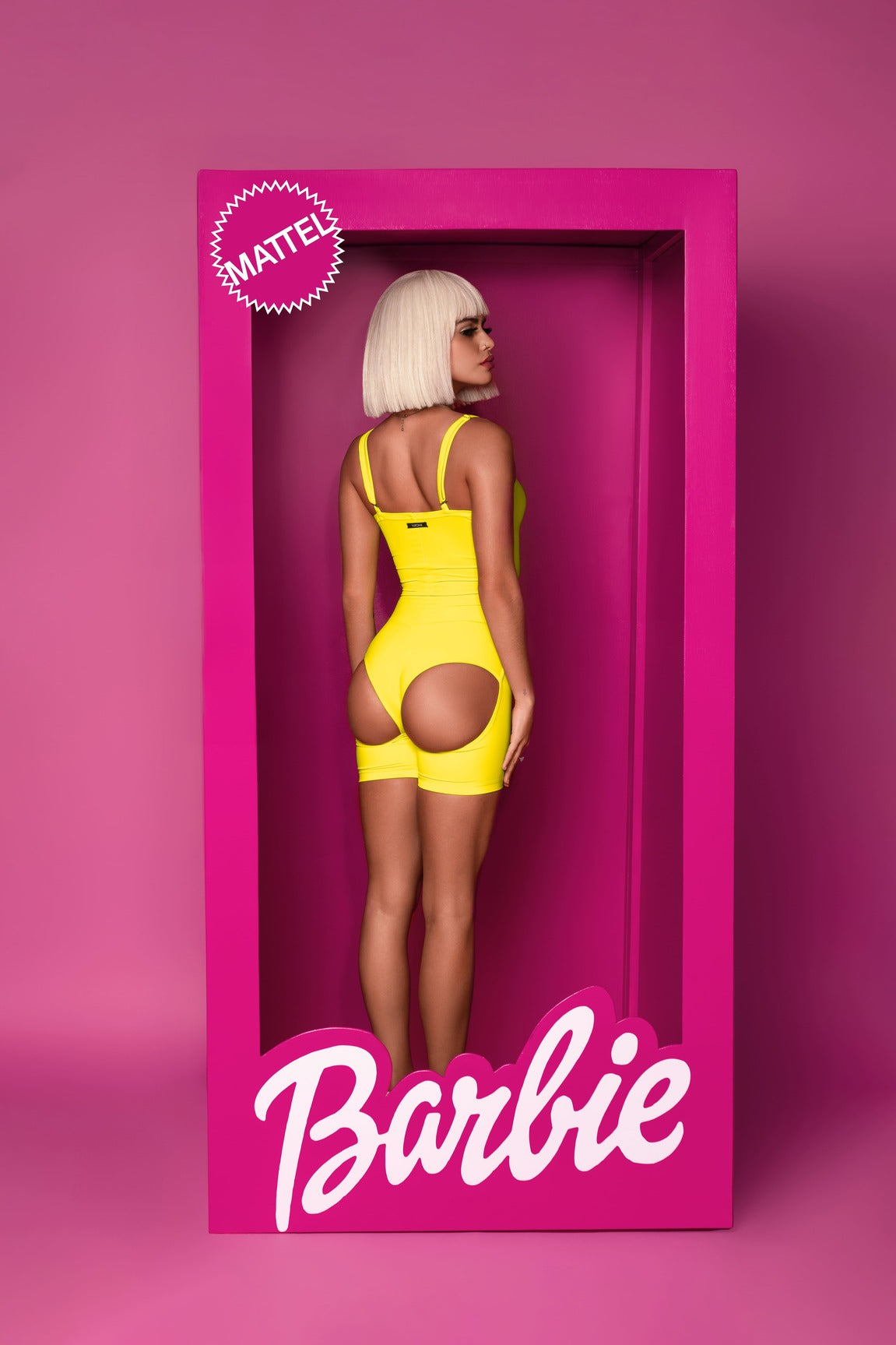 Charming Peach Bodysuit (with bicycle shorts)